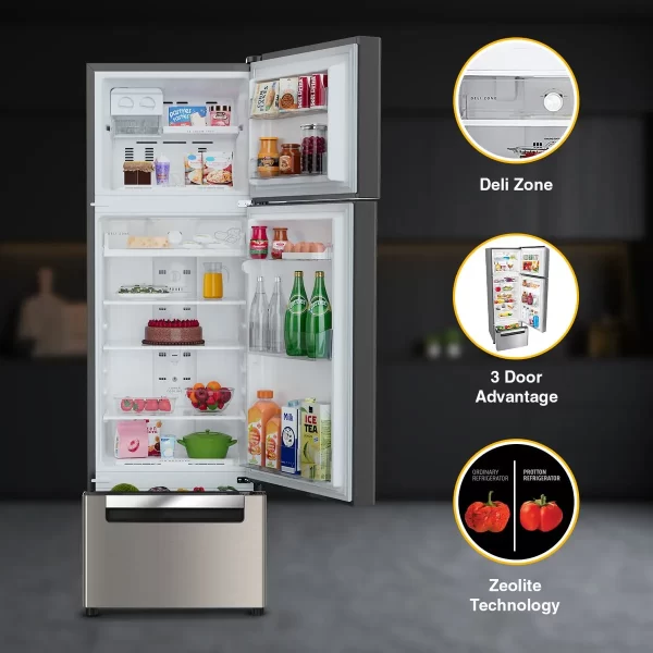 Whirlpool Protton 300L Frost-Free Three-Door Refrigerator